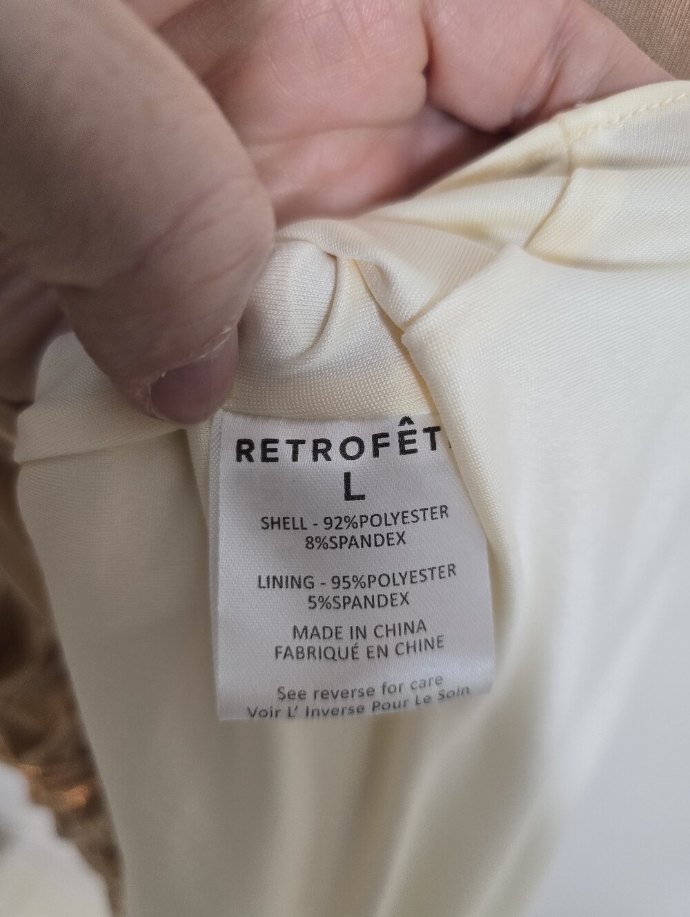 Retrofete Shannon One Shoulder Draped Lame Maxi Dress Latte Large - Picture 9 of 10